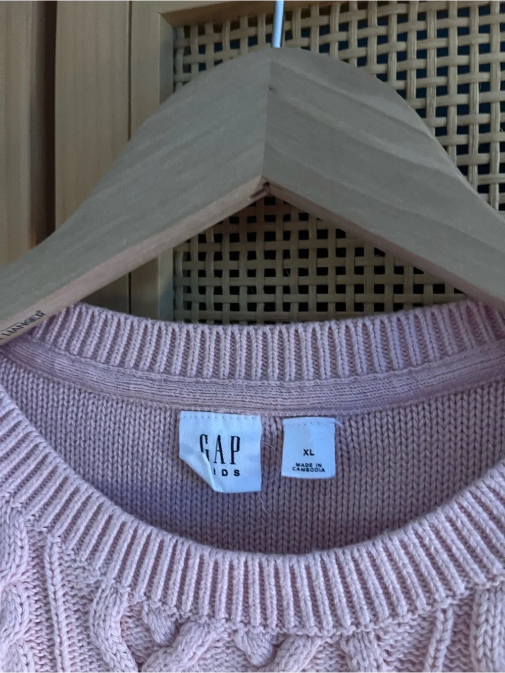 GAP Pink Cable-Knit Sweater Dress Girls XL